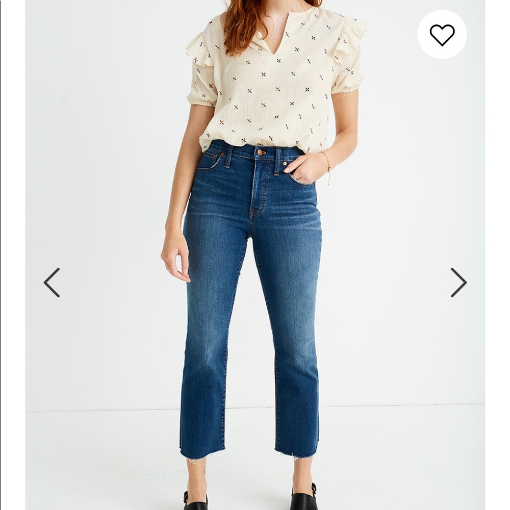 Madewell Cali Demi Boot lightwash Jeans